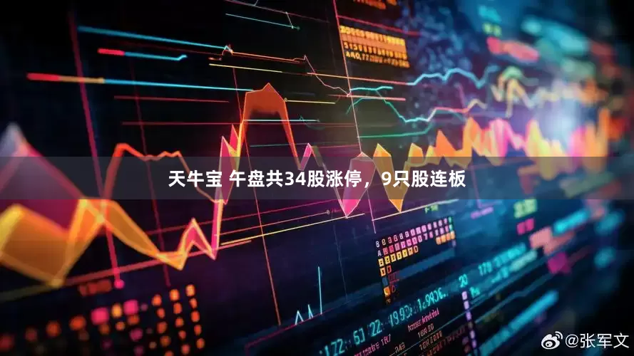 天牛宝 午盘共34股涨停，9只股连板