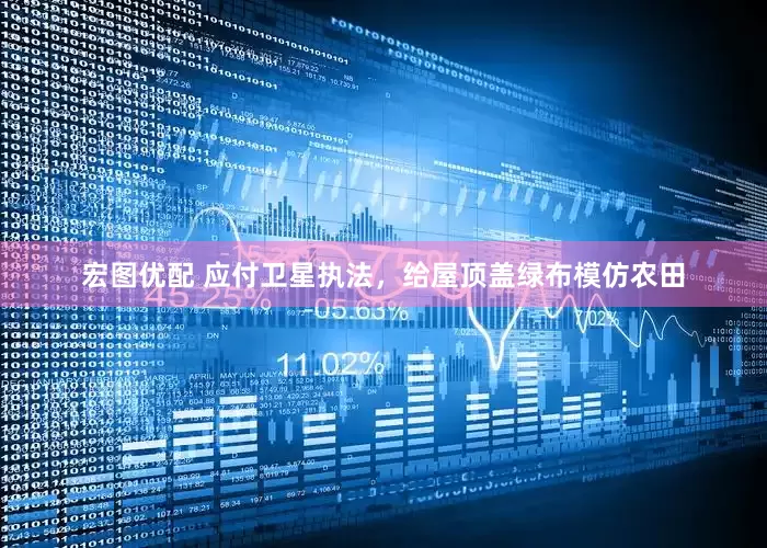 宏图优配 应付卫星执法，给屋顶盖绿布模仿农田
