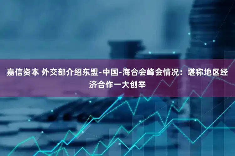 嘉信资本 外交部介绍东盟-中国-海合会峰会情况：堪称地区经济合作一大创举