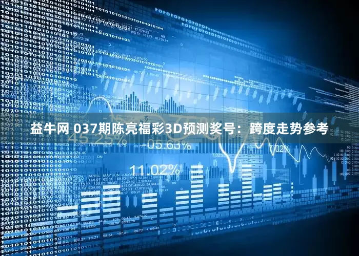 益牛网 037期陈亮福彩3D预测奖号：跨度走势参考